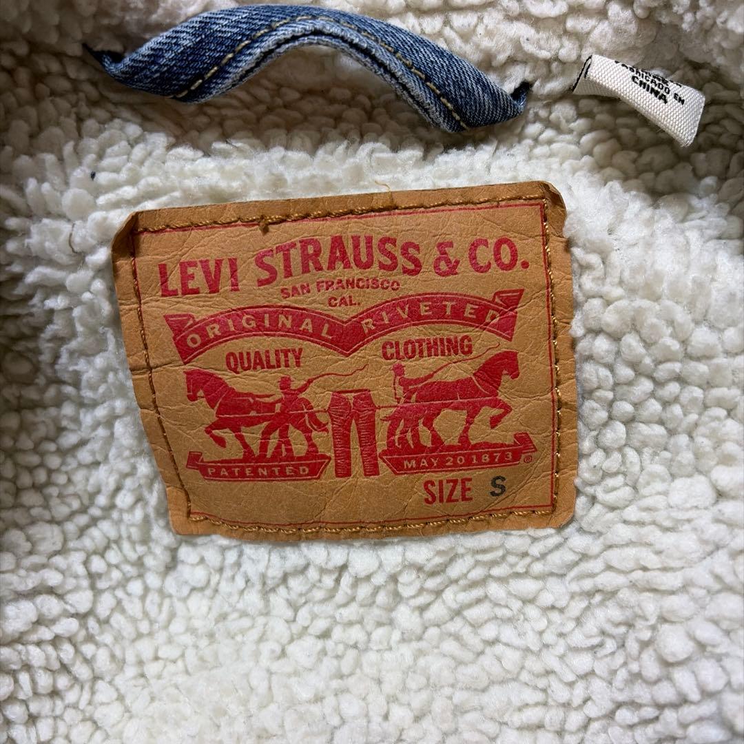 LEVI'S ボア襟 デニムジャケット S