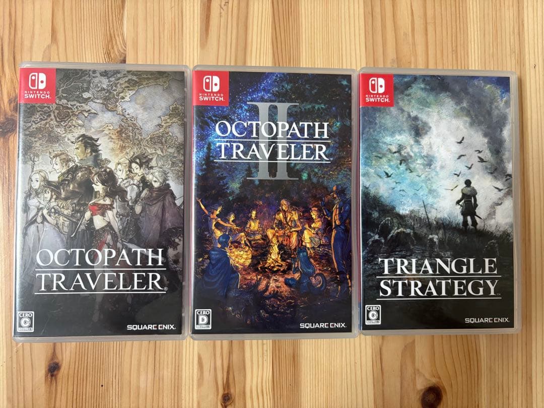 Switch オクトパストラベラー Ⅰ ・II トライアングルストラテジー 3本