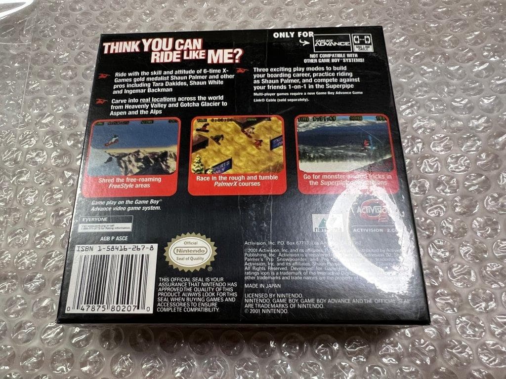 GBA Shaun Palmer Pro boarder 北米版 未開封