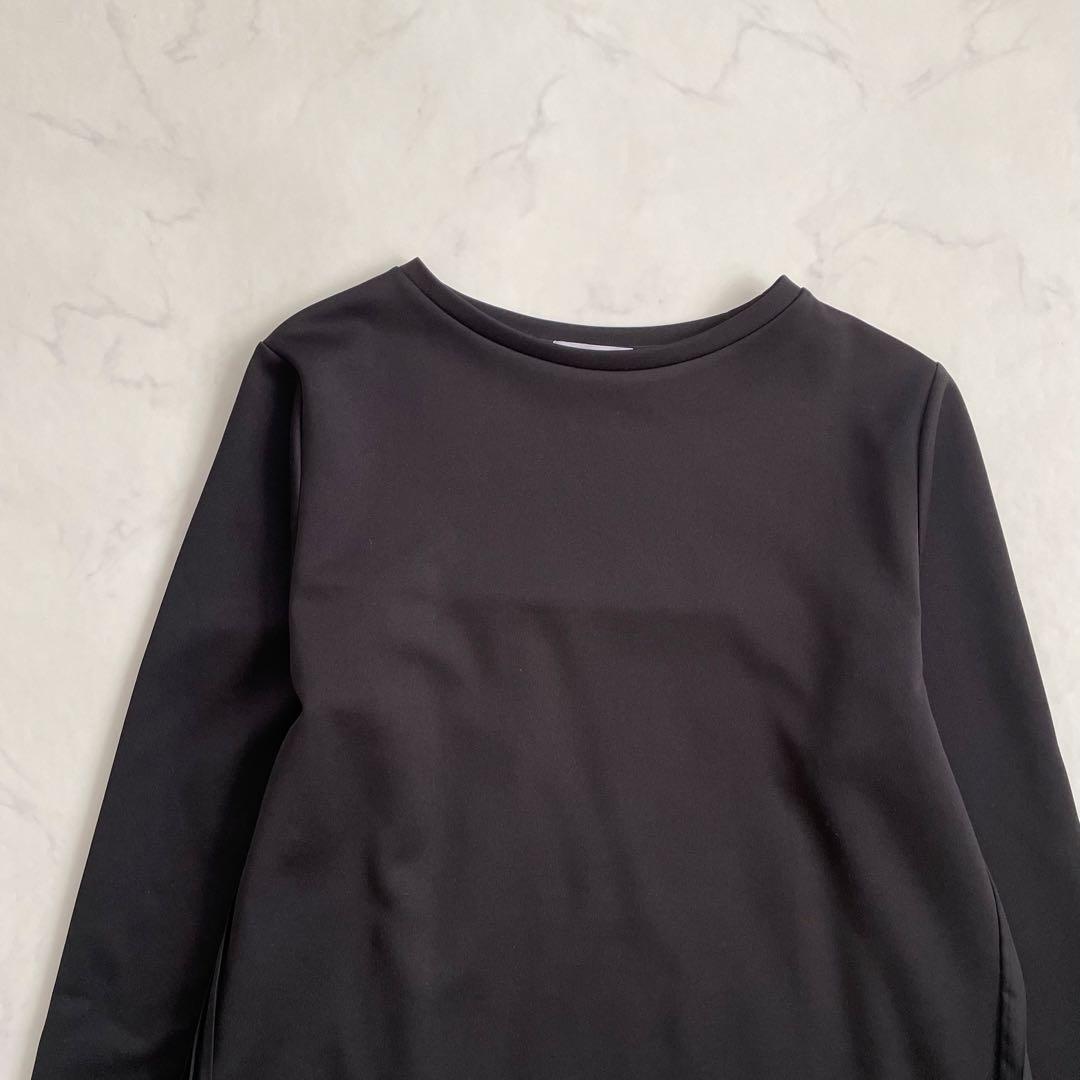 BARNEYS NEWYORK プリーツ　ロングワンピース　黒　フリーサイズ