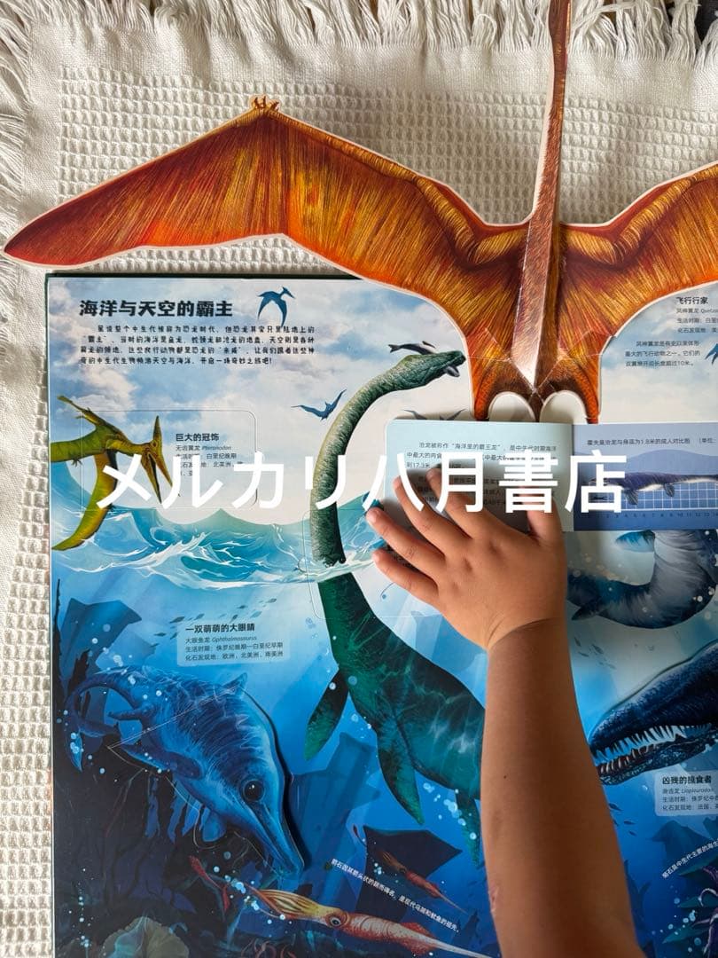 B恐龙立体书儿童礼物玩具科普百科绘本3-6-8岁那么大系列3D翻翻书