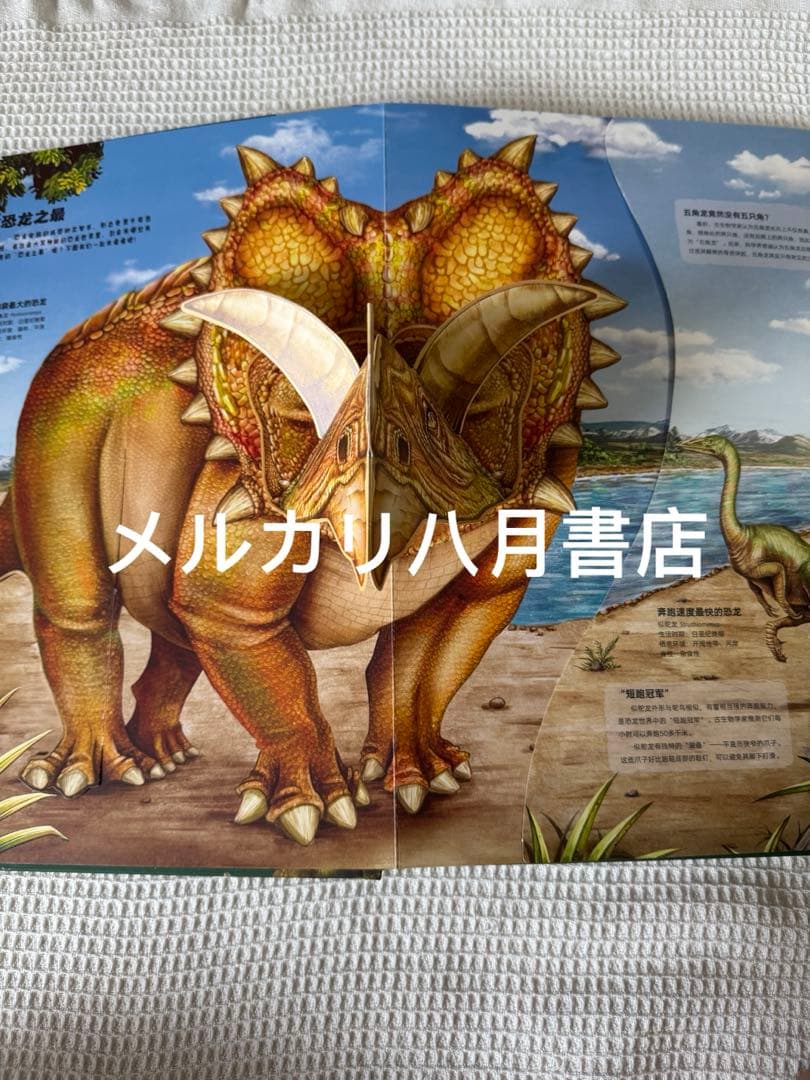B恐龙立体书儿童礼物玩具科普百科绘本3-6-8岁那么大系列3D翻翻书