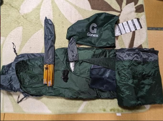 [中古]Gonex 軽量キャンプテント 3〜4人用