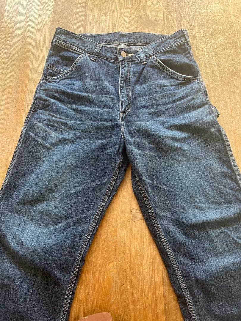 け*と様 【定番】Carhartt カーハート デニムペインターパンツ レザータ