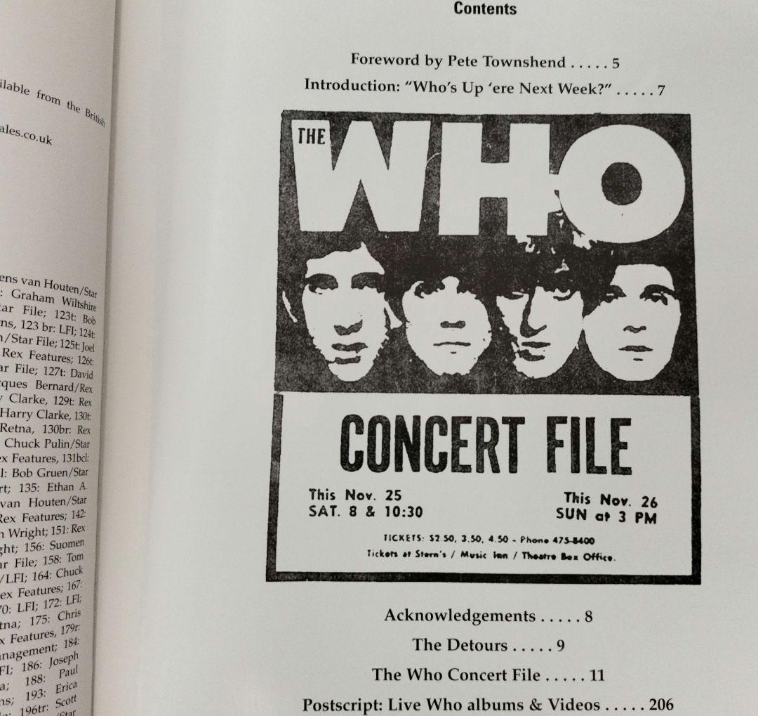 1998年1月1日発行 『ザ・フー／ＴＨＥ ＷＨＯ…』【中古本・洋書・英語版