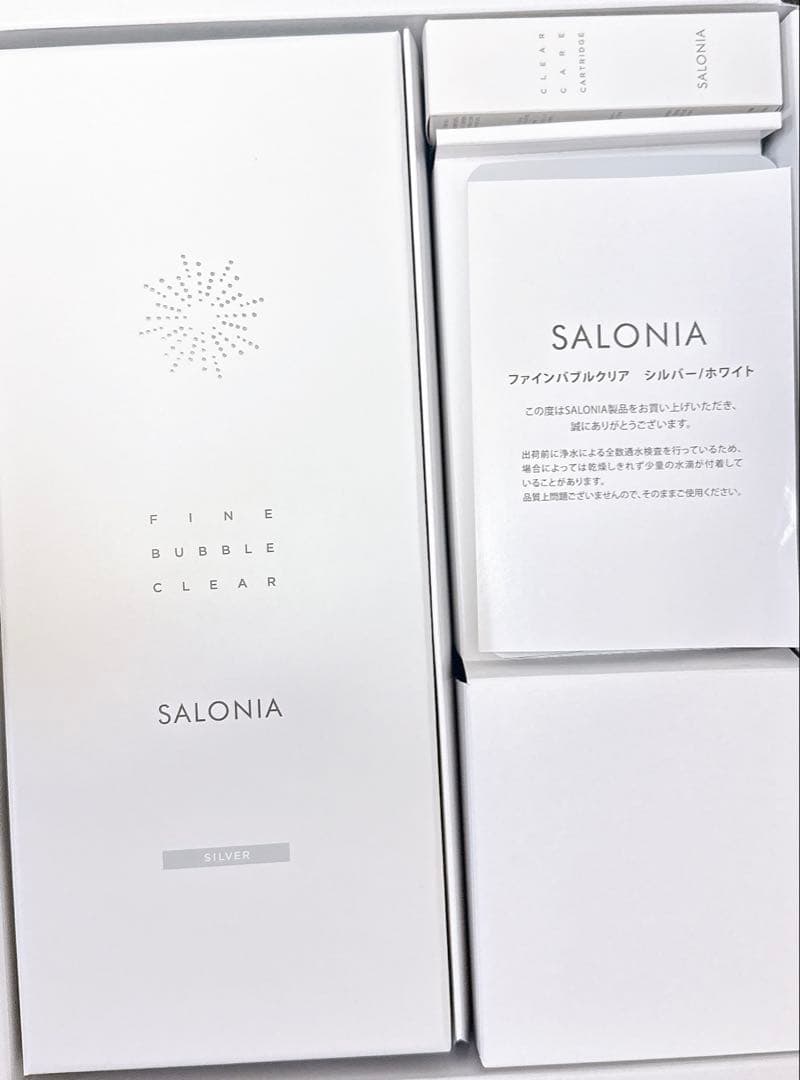 SALONIA シャワーヘッド ファインバブルクリア