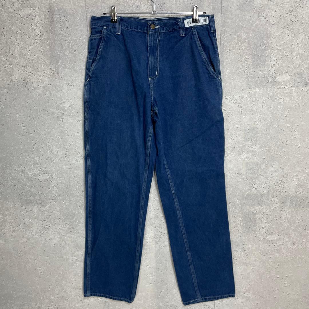 カーハート　ペインターパンツ　ブルーデニム　ジーンズ　W33 L34