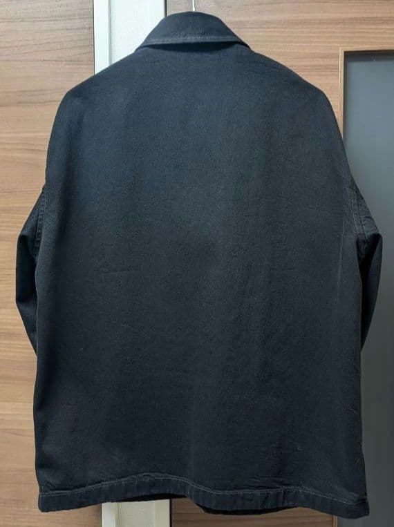 完売 UNIQLO U オーバーサイズカラーデニムジャケット　ブラック　M