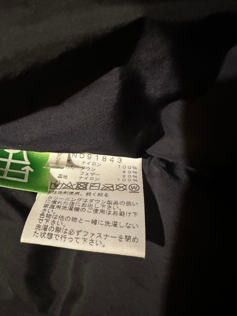THE NORTH FACE 黒 ダウンベスト フード付き