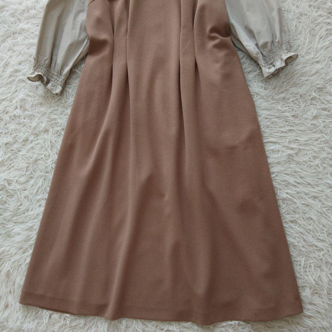 新品 定価¥22,000 ❉ ローズティアラ パフスリーブフレアワンピース 42