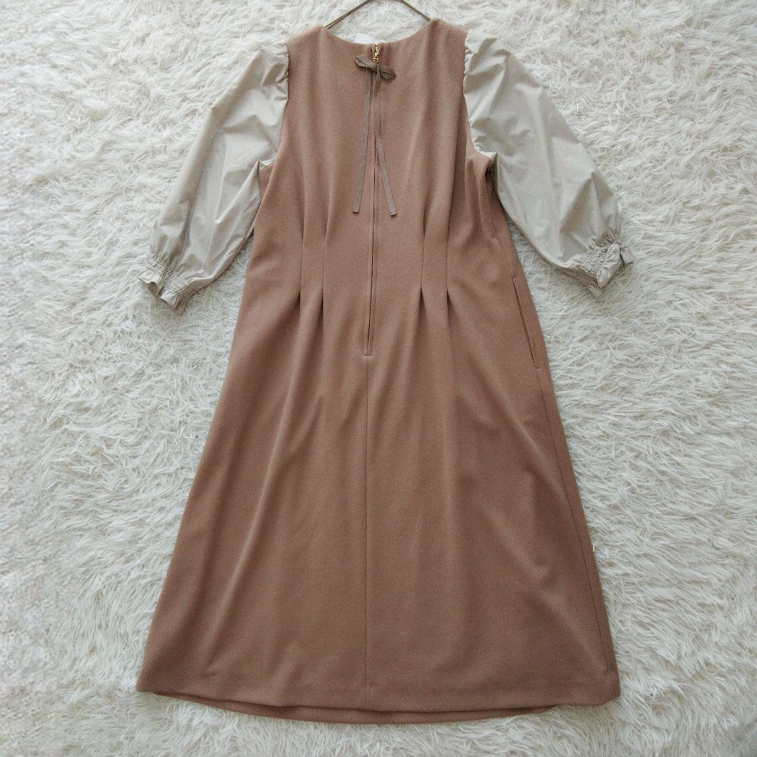 新品 定価¥22,000 ❉ ローズティアラ パフスリーブフレアワンピース 42