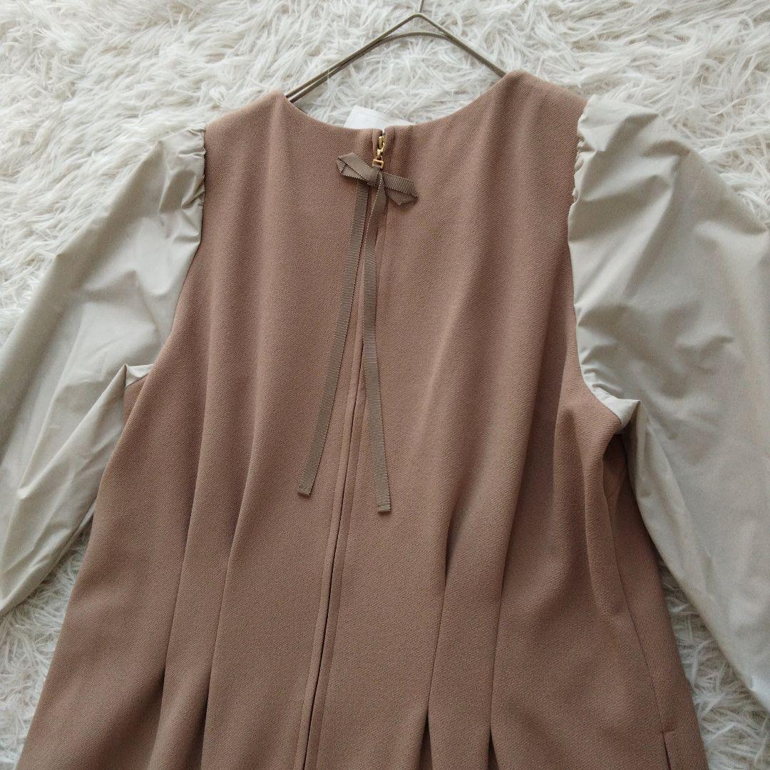 新品 定価¥22,000 ❉ ローズティアラ パフスリーブフレアワンピース 42