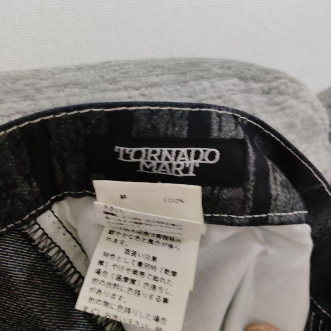 ■レア古着■Tornado Mart ストライプブーツカットデニム