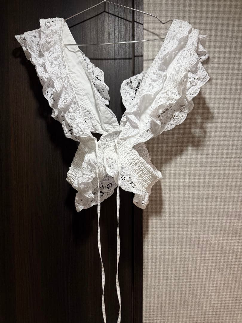 新品未使用　ROSE BUD ホワイト レースビスチェ