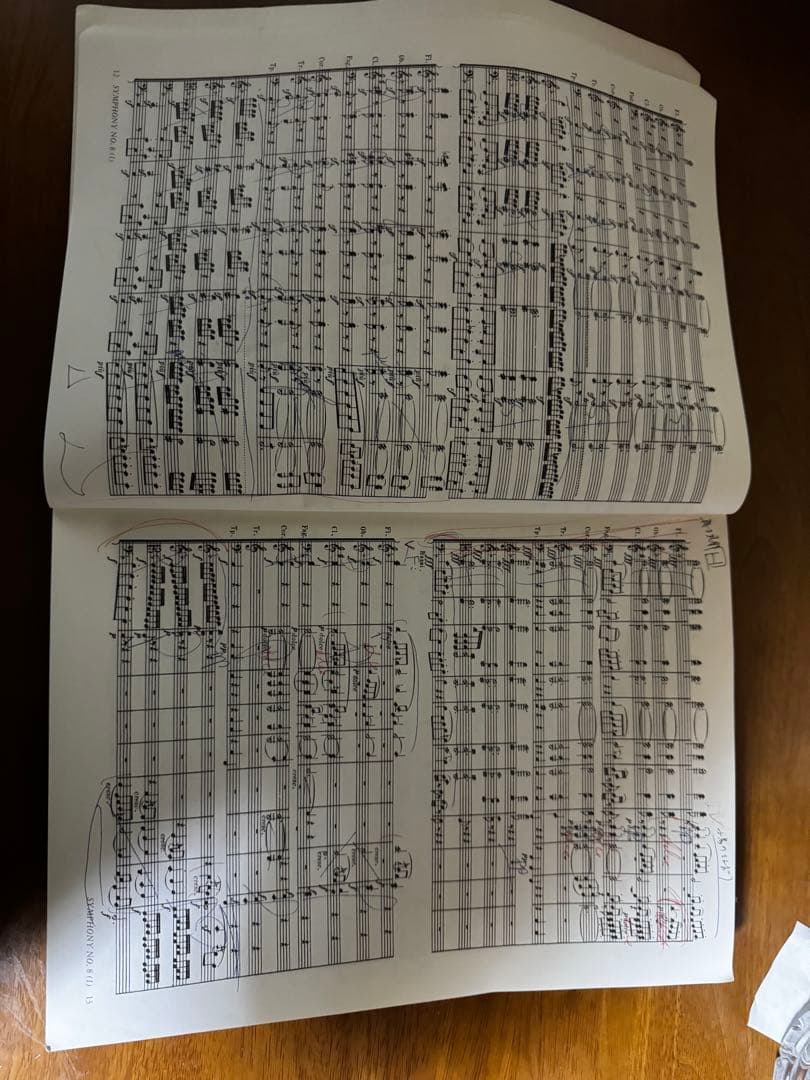 ベートーヴェン 交響曲第5・6番、第8・9番楽譜セット
