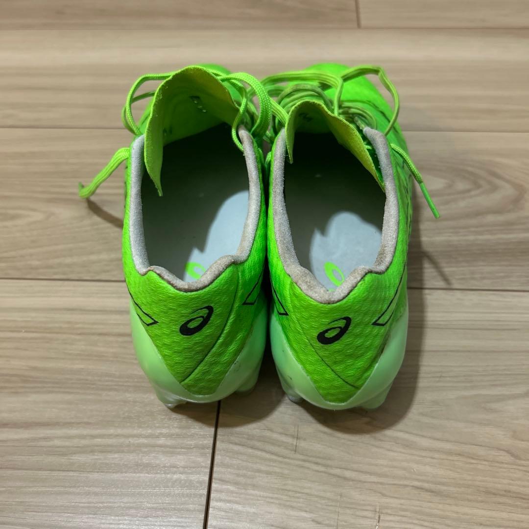 ASICS REACT FIT サッカーシューズ グリーンー　25.0
