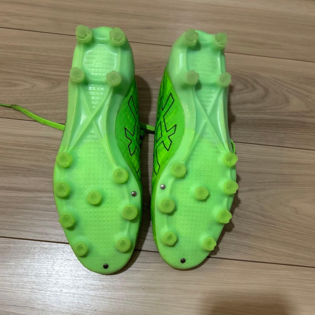 ASICS REACT FIT サッカーシューズ グリーンー　25.0
