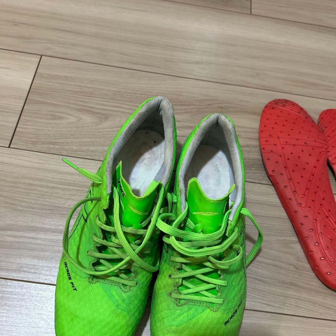ASICS REACT FIT サッカーシューズ グリーンー　25.0