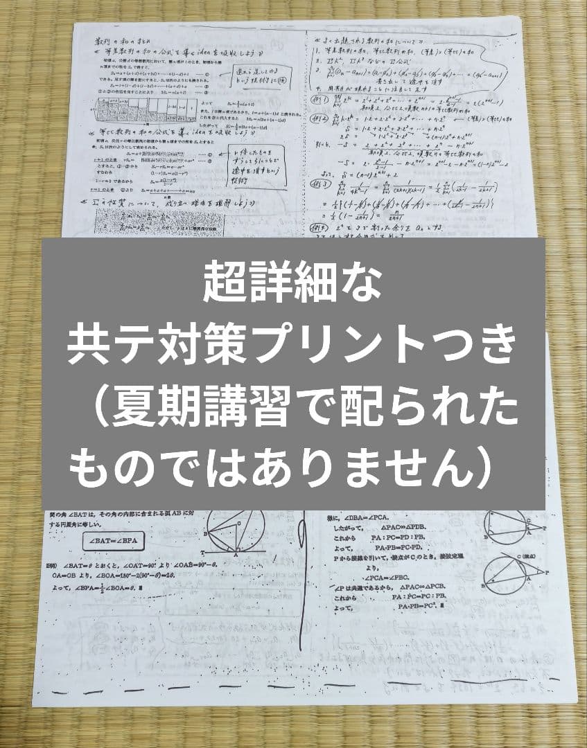 【最新2025/藤野真也先生】河合塾 夏期講習 東大数学 板書+授業・共テ対策プ