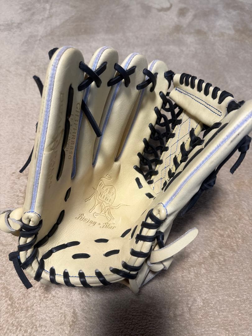 Rawlings 硬式グローブ クリーム色 収納袋付き