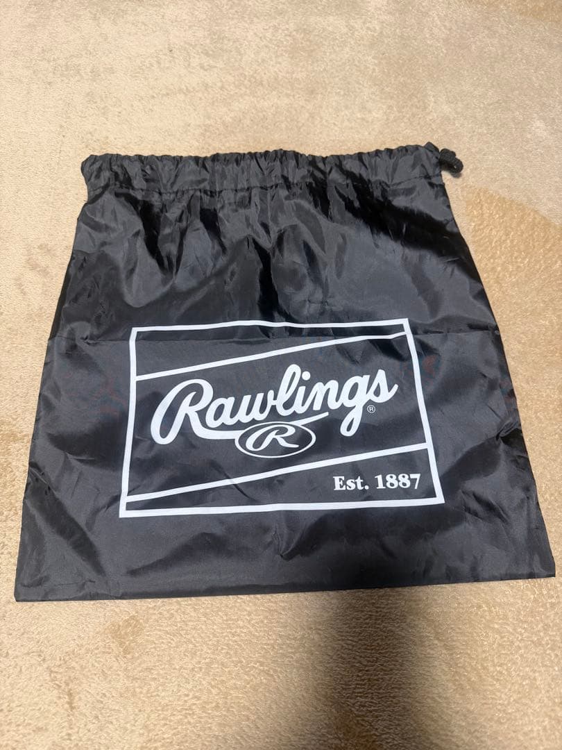 Rawlings 硬式グローブ クリーム色 収納袋付き