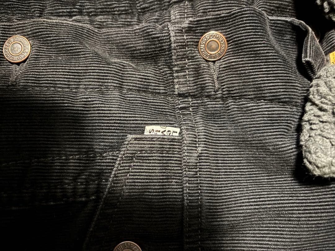 極美品　00s LEVI'S ブラックボア　コーデュロイジャケット