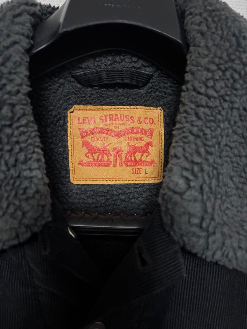 極美品　00s LEVI'S ブラックボア　コーデュロイジャケット