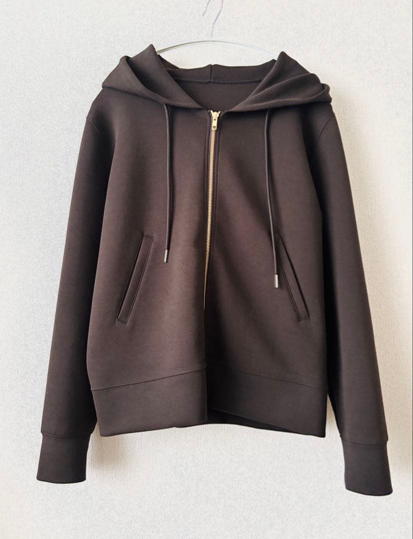 美品☆Spick and Span ストレッチジップフードパーカー