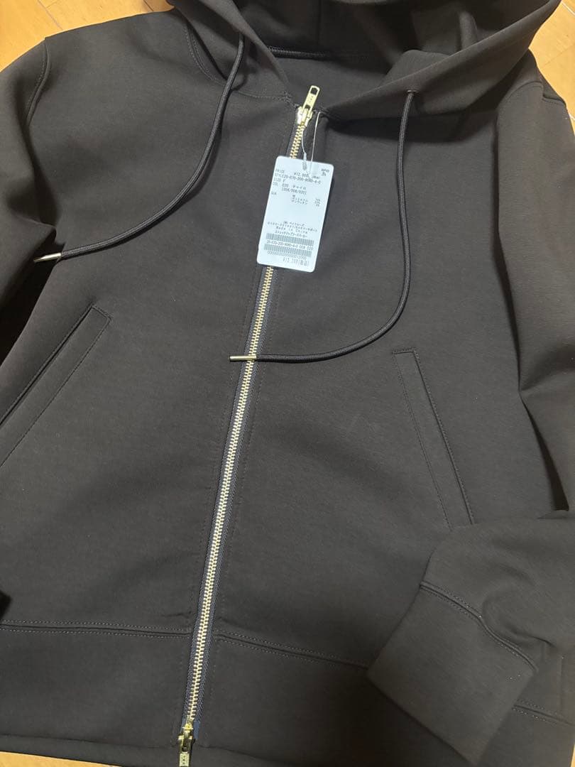 美品☆Spick and Span ストレッチジップフードパーカー