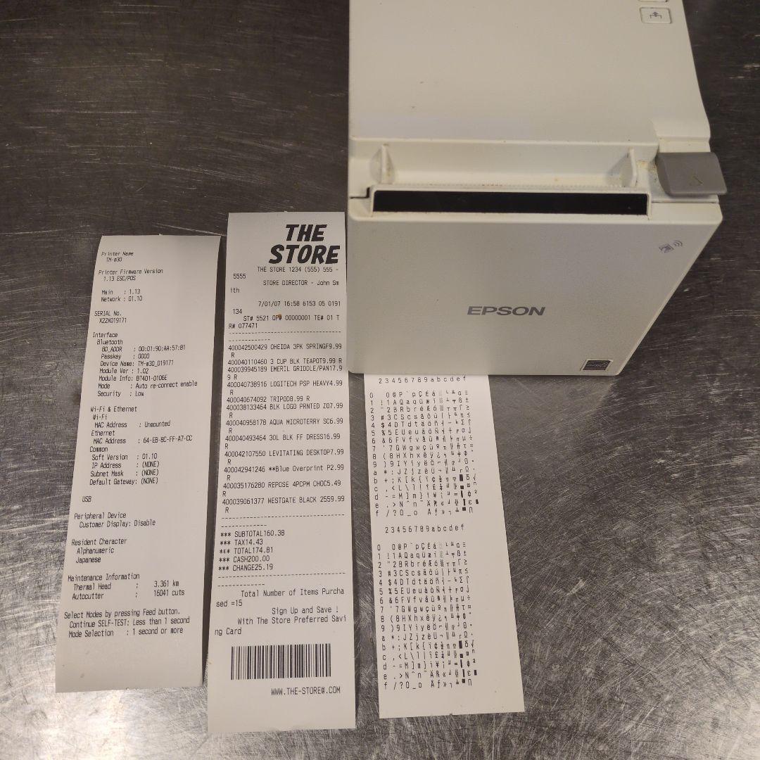 Epson TM-m30 M335B Bluetoothレシートプリンター