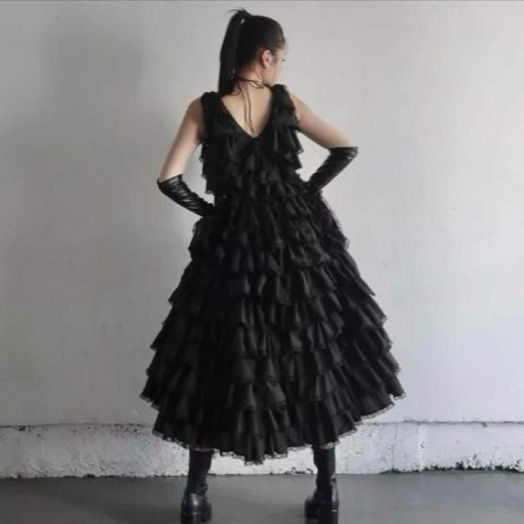 Treat ürself angel wings long dress(クロ)