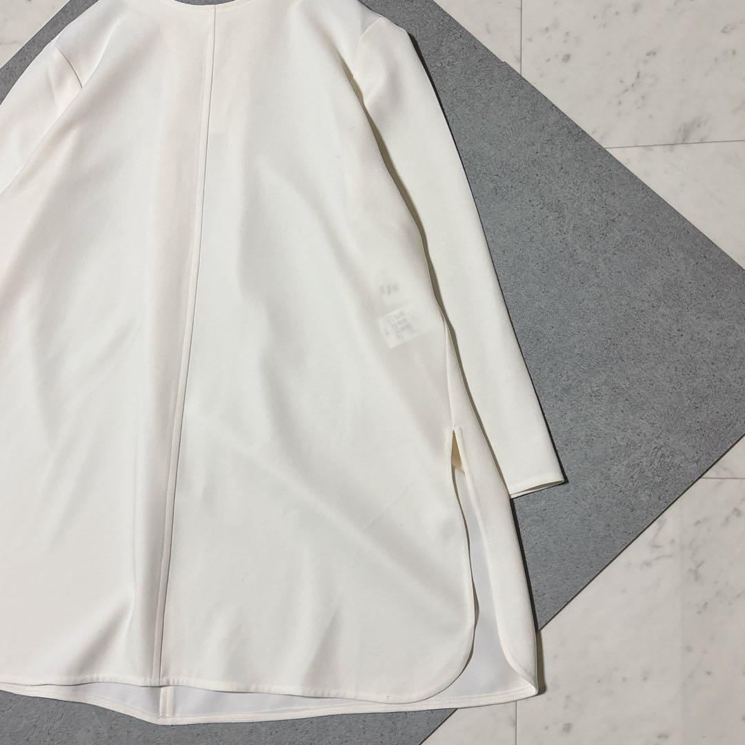 美品 SOEJU ソージュ Aラインチュニックブラウス ゆったり とろみ 洗える