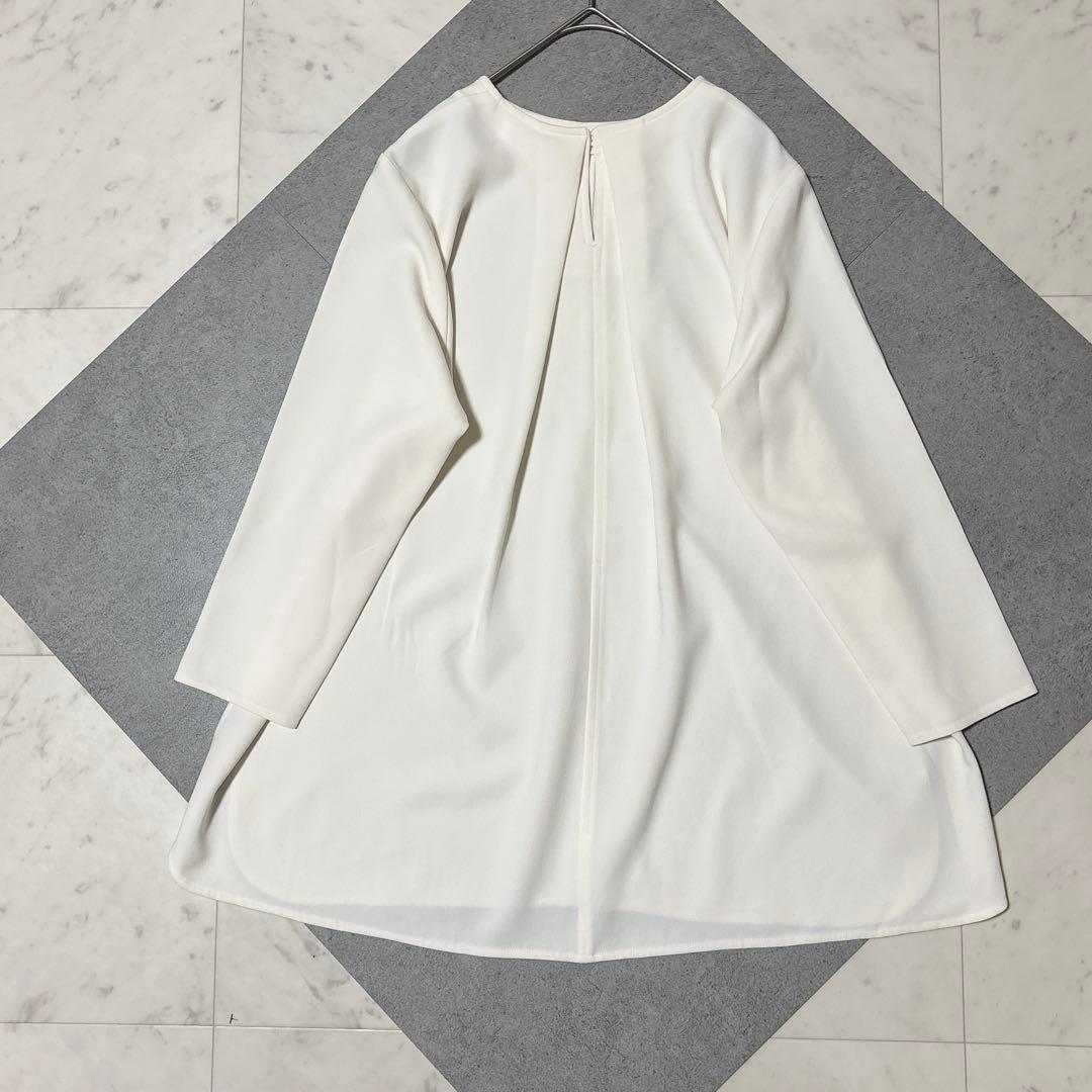 美品 SOEJU ソージュ Aラインチュニックブラウス ゆったり とろみ 洗える