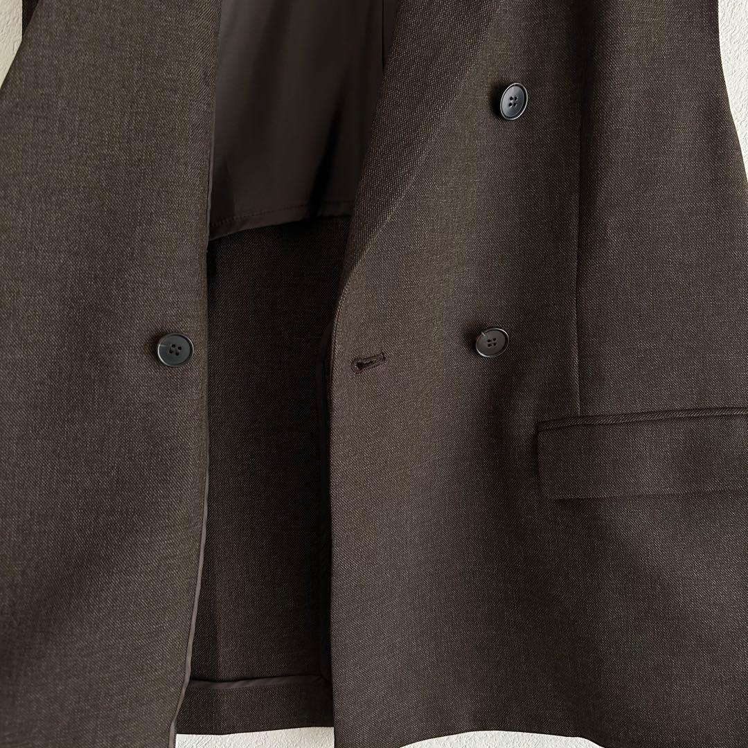 Spick & Span スピックアンドスパン　メランジダブルブレストジレ