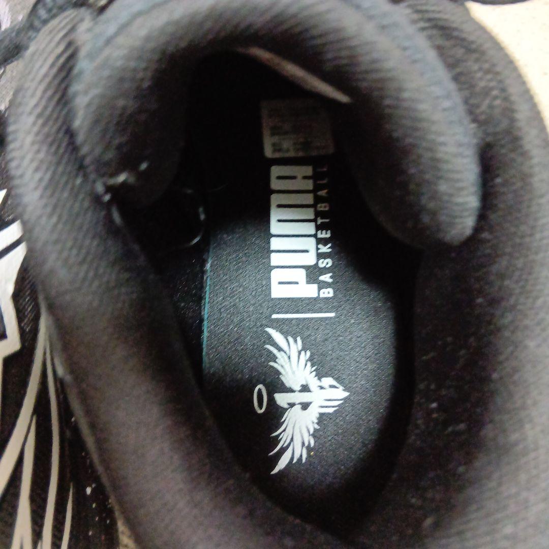 超美品PUMA Melo ブラックバスケットシューズ