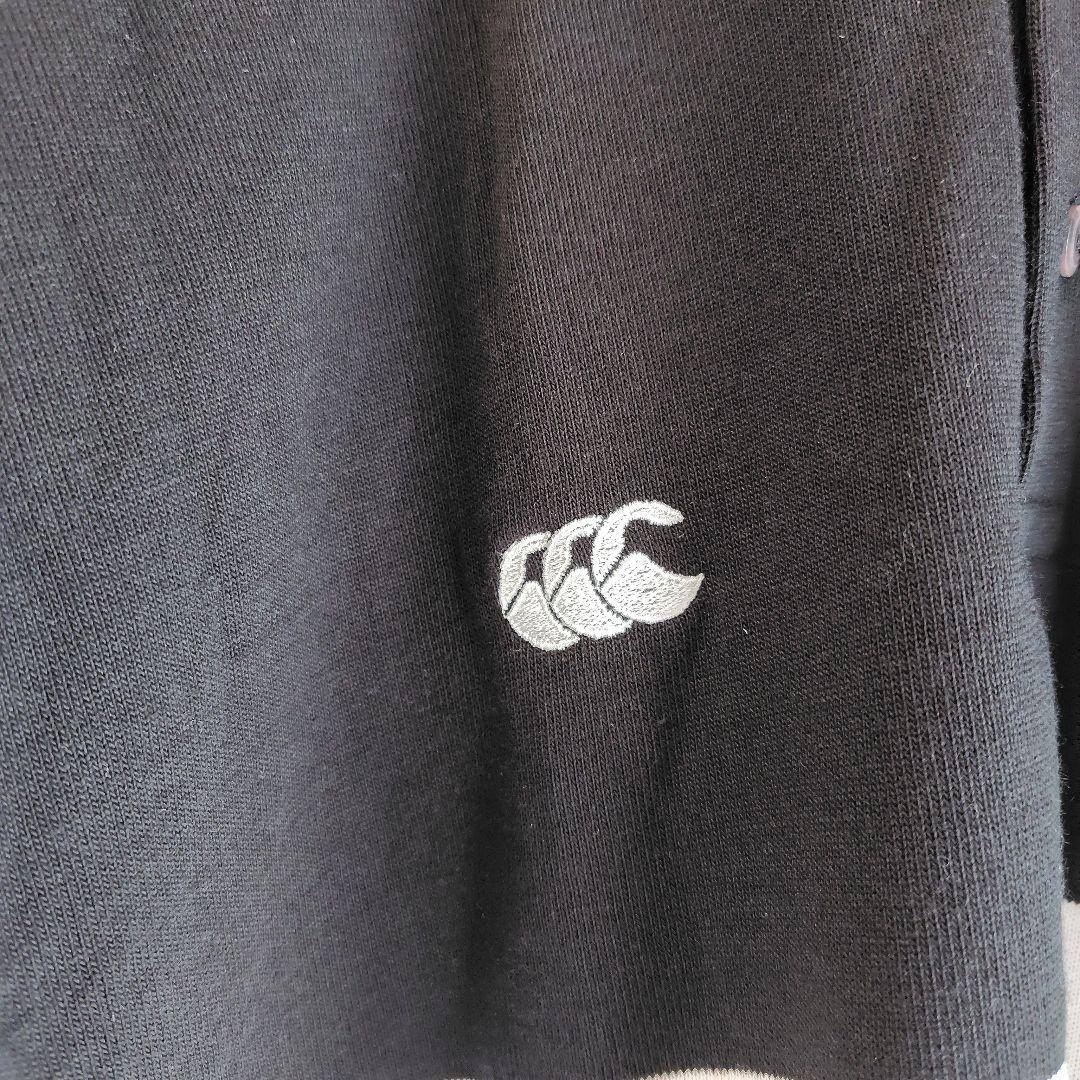 『新品』Canterbury オールブラックス　ラガーシャツ ＮＺ製 サイズＬ