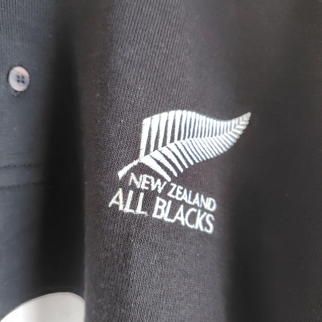 『新品』Canterbury オールブラックス　ラガーシャツ ＮＺ製 サイズＬ
