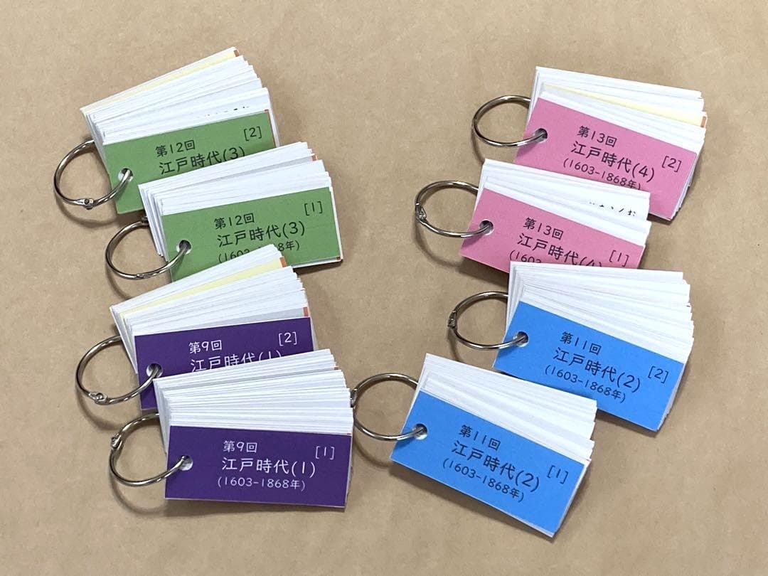 ☆N☆カット済【中学受験】社会 予習シリーズ5年下 暗記カード全単元 c