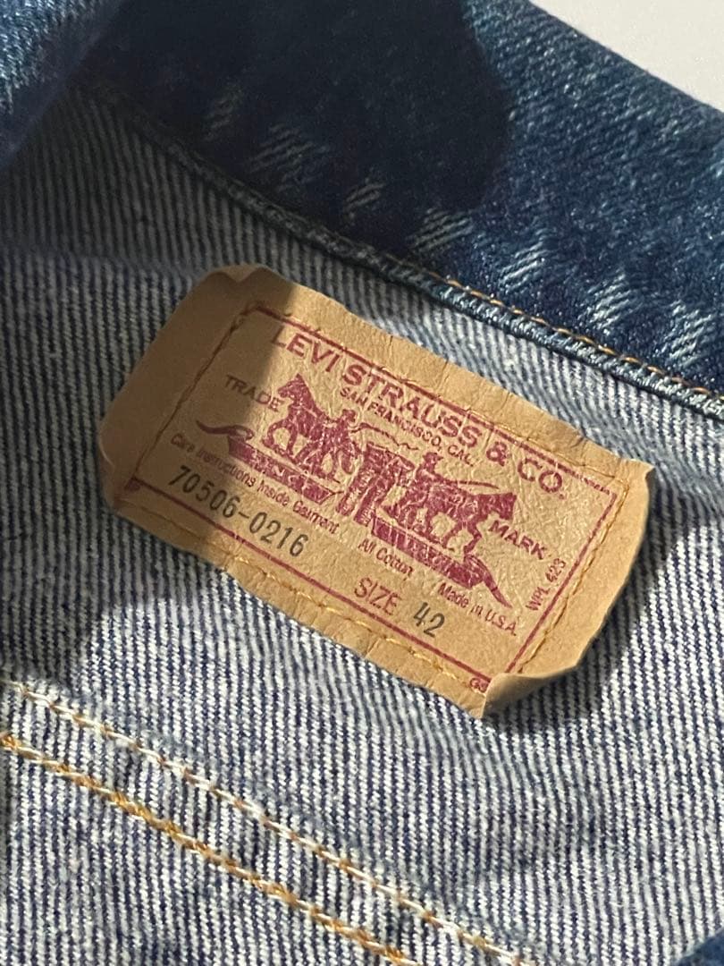 Levi's 70506 USA ヴィンテージ デニムジャケット Gジャン42