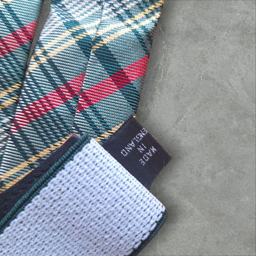 Gieves & Hawkes チェック柄サスペンダー