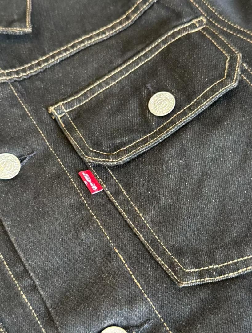 Levi's Stussy コラボ ブラックデニムジャケット S