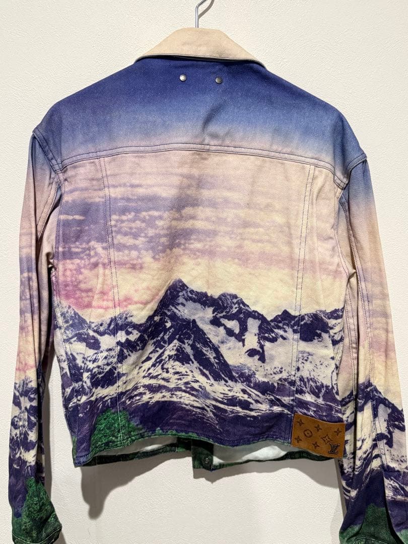LOUIS VUITTON山の風景プリント デニムジャケット