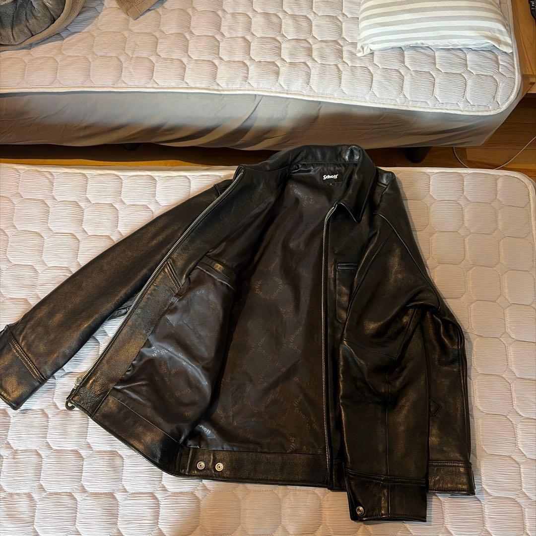 Schott ショット シープレザー シングルライダース S ブラック
