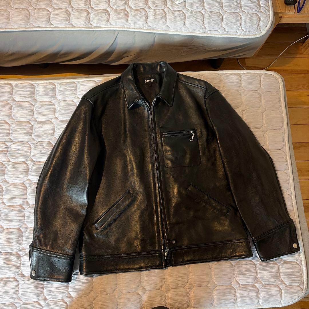Schott ショット シープレザー シングルライダース S ブラック