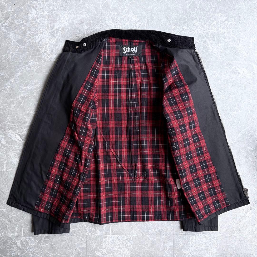 【schott】Cotton single riders jacket