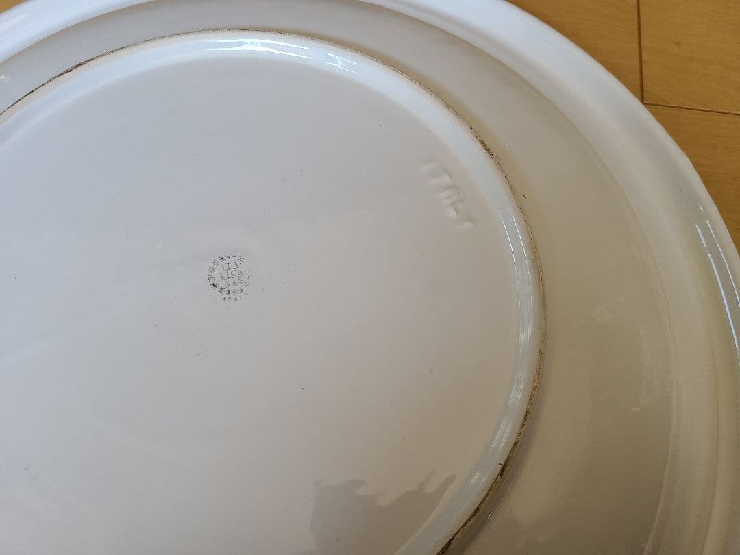 【巨大】イタリア製 スイカデザイン 陶器皿 Italica Ars