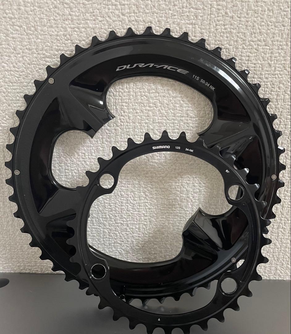 未使用 シマノ チェーンリング FC-R9200 fc-09 50/34