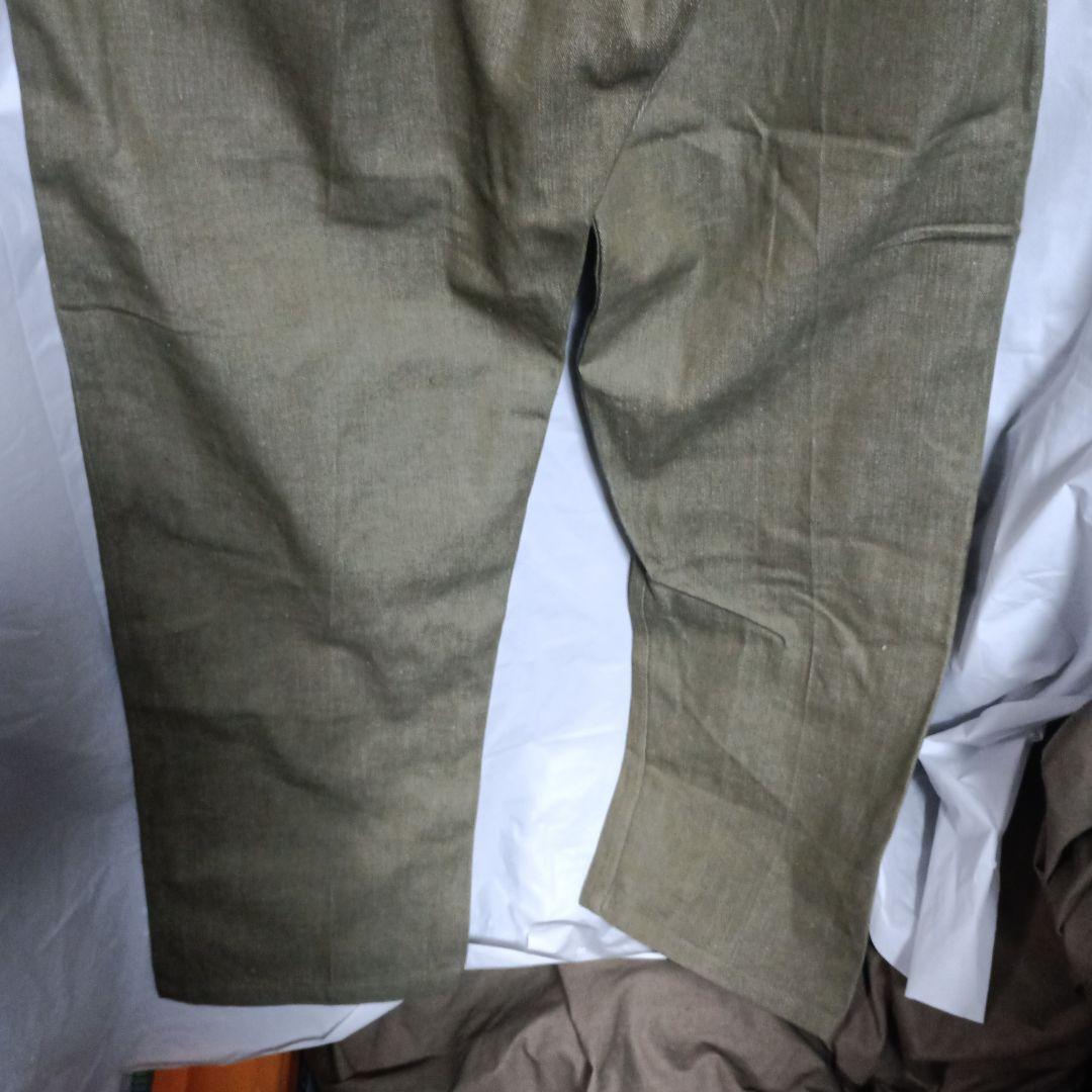 WW2戦後イギリス軍グリーンデニムパンツ