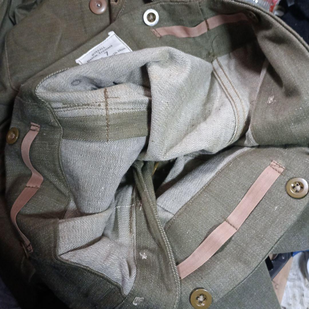WW2戦後イギリス軍グリーンデニムパンツ