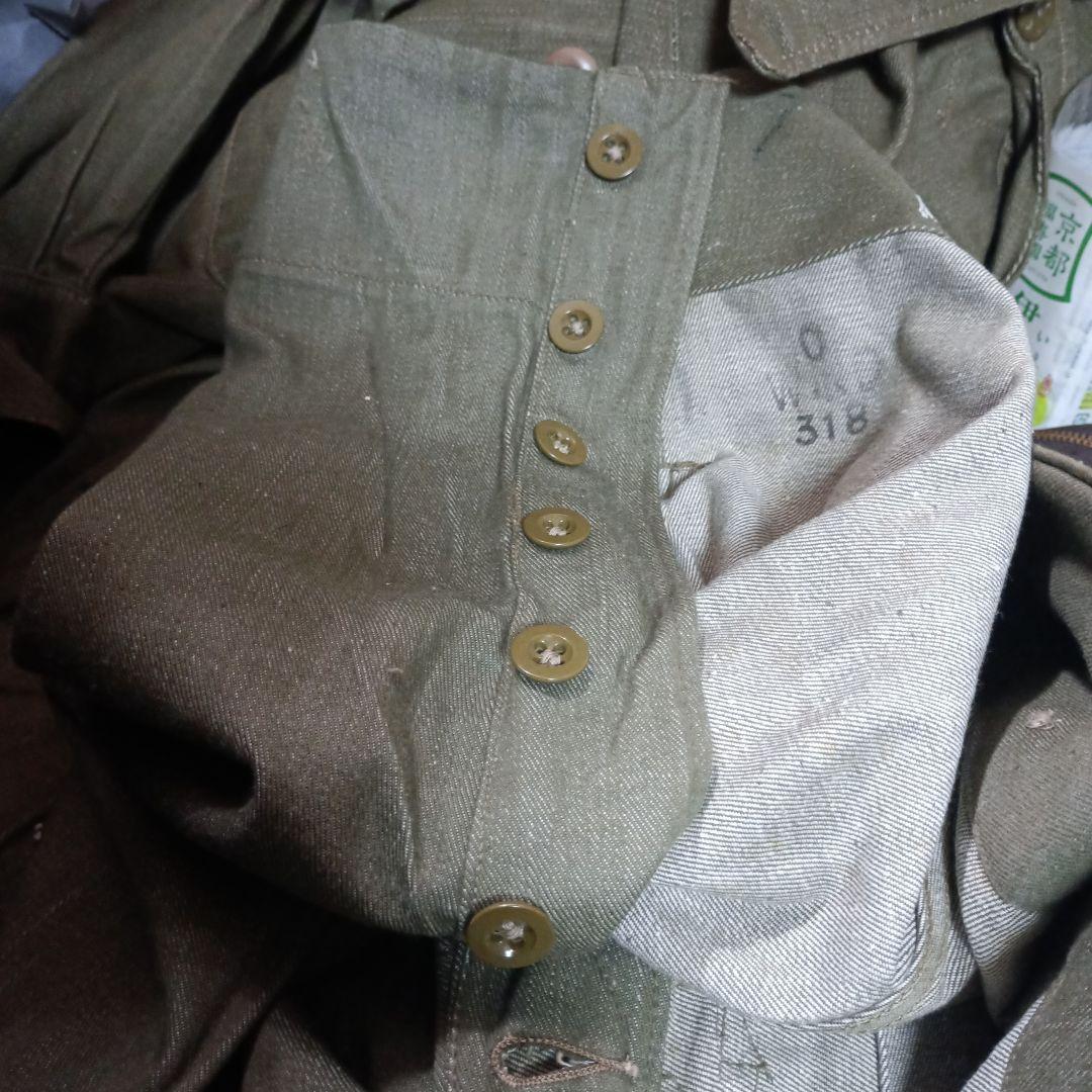 WW2戦後イギリス軍グリーンデニムパンツ